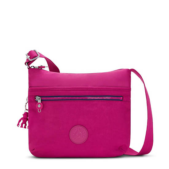 Arto Crossbody Bag, Pink Fuchsia, large