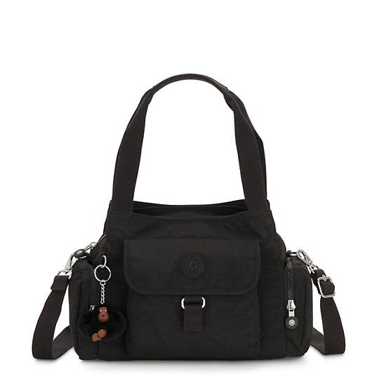 Felix Large Handbag, True Black, large