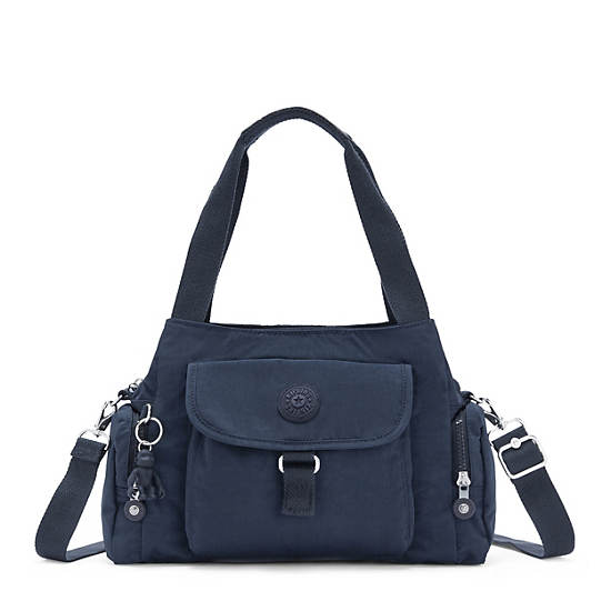 Felix Large Handbag, Blue Bleu 2, large