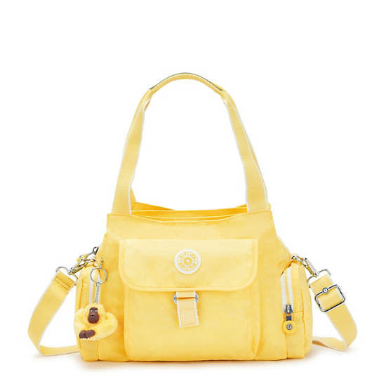 Felix Large Handbag, Sunflower Yellow, large