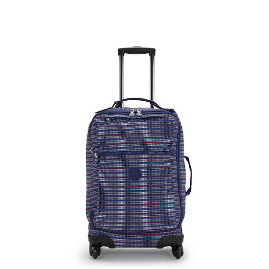 Darcey Small Printed Carry-On Rolling Luggage, Electric Blue, large