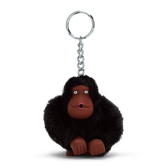 Sven Small Monkey Keychain, True Black, large