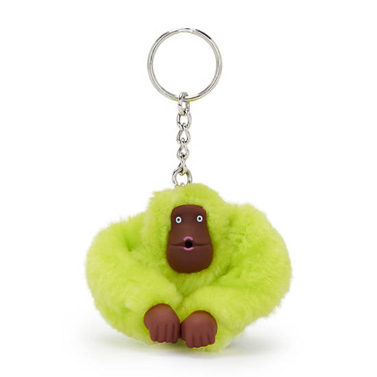 Sven Small Monkey Keychain, Tennis Lime, large