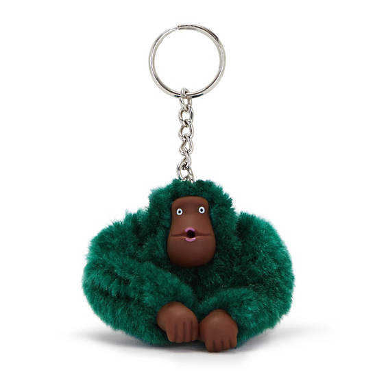 Sven Small Monkey Keychain, Jungle Green, large