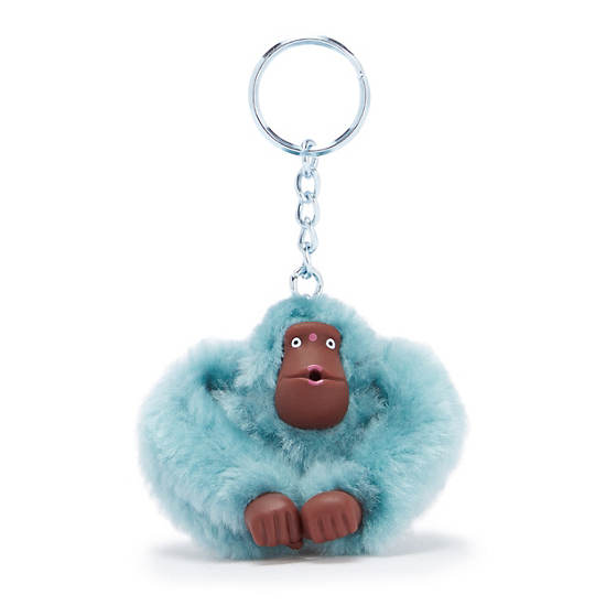 Sven Small Monkey Keychain, Brush Blue C, large
