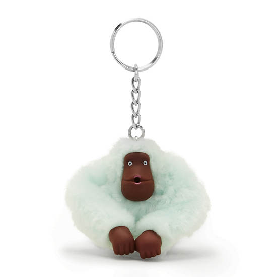 Sven Small Monkey Keychain, Willow Green, large