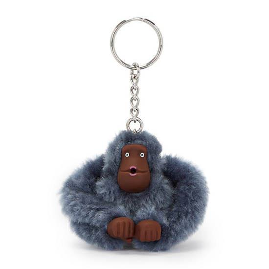 Sven Small Monkey Keychain, Perri Blue, large
