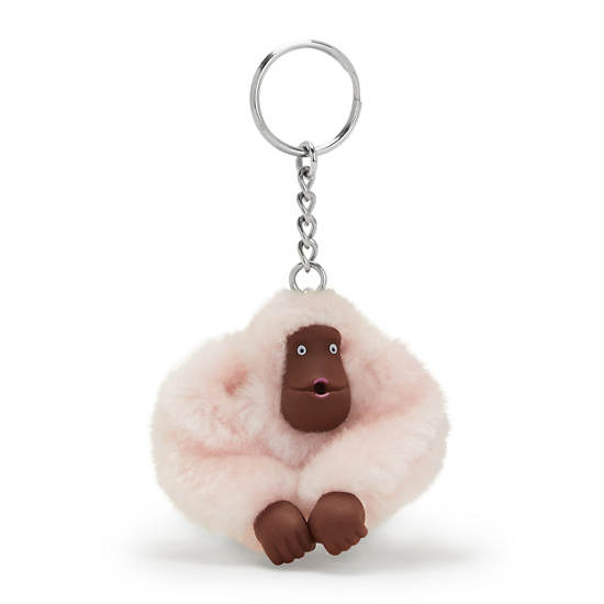 Sven Small Monkey Keychain, Primrose Pink, large