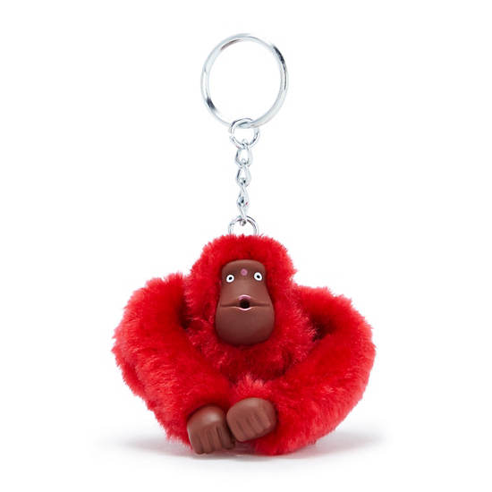 Sven Small Monkey Keychain, Cherry Tonal, large