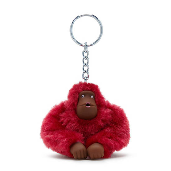 Sven Small Monkey Keychain, Regal Ruby, large