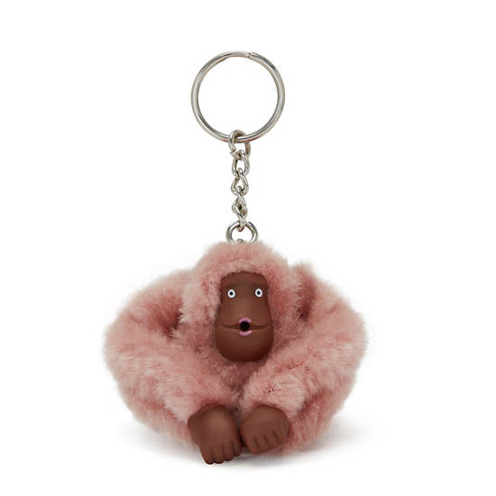 Sven Small Monkey Keychain, Rosey Rose, large