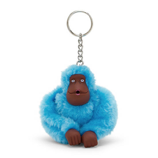 Sven Monkey Keychain, Powder Blue, large