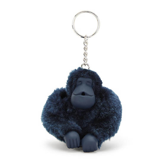 Sven Monkey Keychain, Blue Bleu 2, large