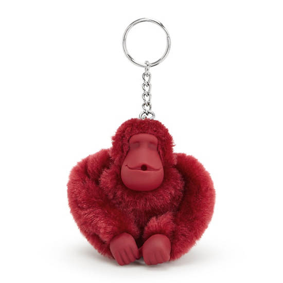 Sven Monkey Keychain, Funky Red, large