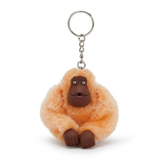 Sven Monkey Keychain, Obvious Orange, large