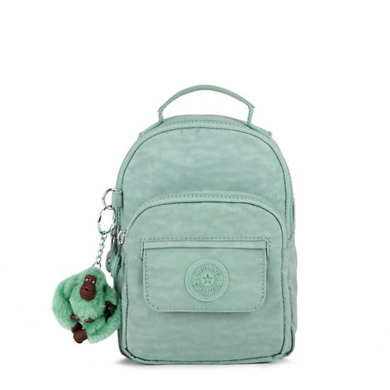 Alber 3-in-1 Convertible Mini Bag Backpack, Fern Green Block, large