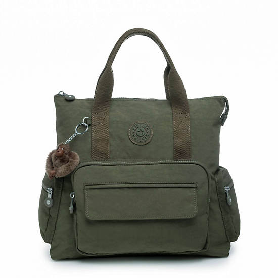 Alvy 2-in-1 Convertible Tote Bag Backpack, Jaded Green Tonal Zipper, large