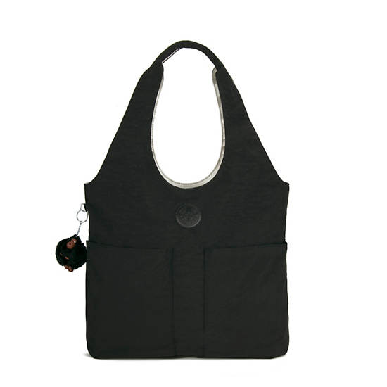 Astrid Shoulder Bag, Duo Grey Black, large