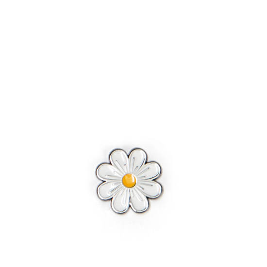 Daisy Pin, White, large