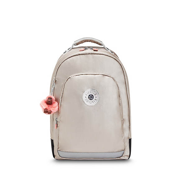Class Room Metallic 17" Laptop Backpack, Soft Metallic Glow, large