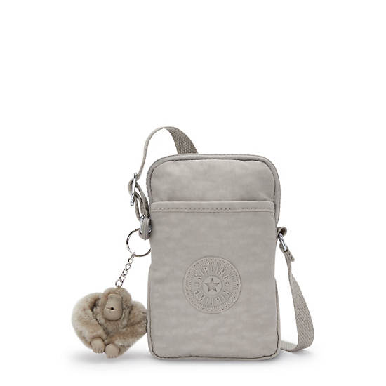 Tally Crossbody Phone Bag, Grey Gris, large