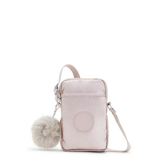 Tally Metallic Crossbody Phone Bag, Metallic Rose, large Tally Metallic Crossbody Phone Bag, Metallic Rose, large