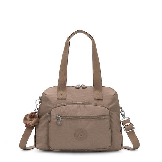 Tracy Tote Bag, Stone Beige, large