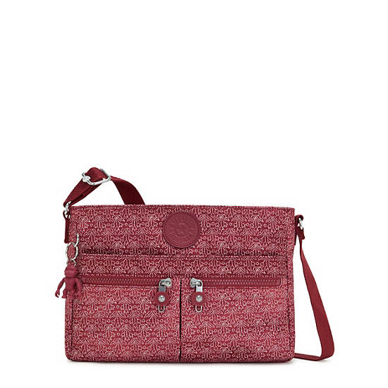 New Angie Printed Crossbody Bag, Fairy Pink, large