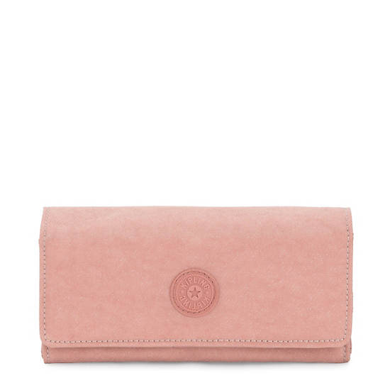 New Teddi Snap Wallet, Fresh Pink Metallic, large