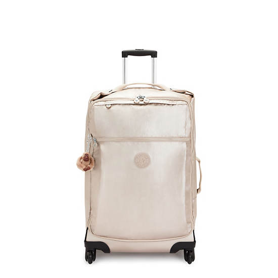 Darcey Medium Metallic Rolling Luggage, Quartz Metallic, large