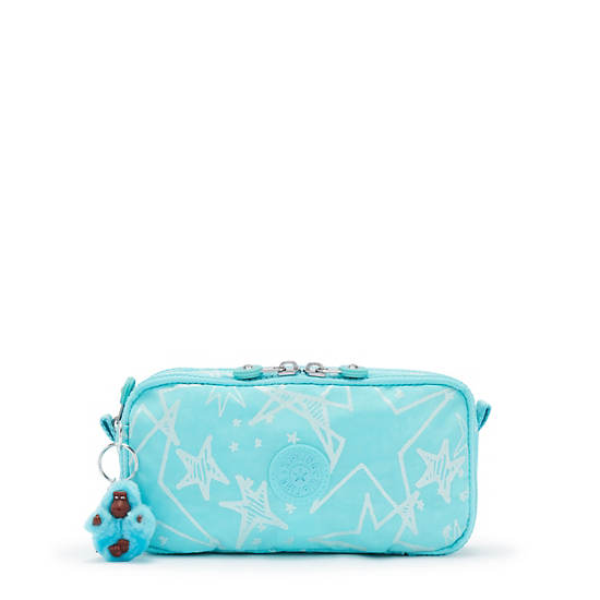 Chap Pencil Case, Starry Vision Teal, large Chap Pencil Case, Starry Vision Teal, large