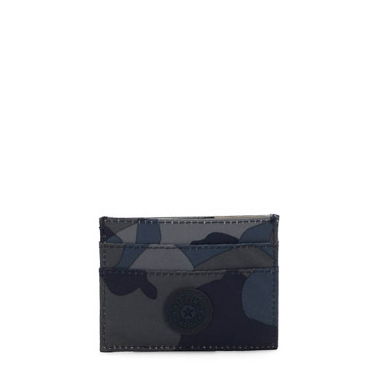 Daria Printed Card Holder, Cool Camo Grey, large