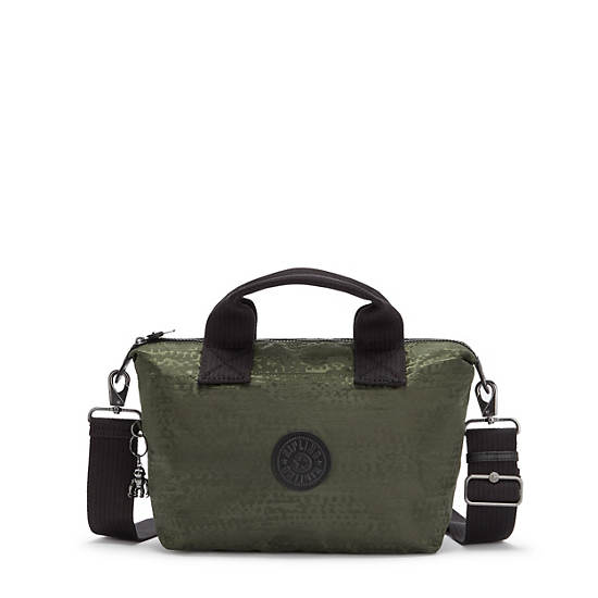 Kala Mini Printed Handbag, Sage Green, large