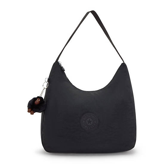 Isidora Shoulder Bag, Black Tonal, large