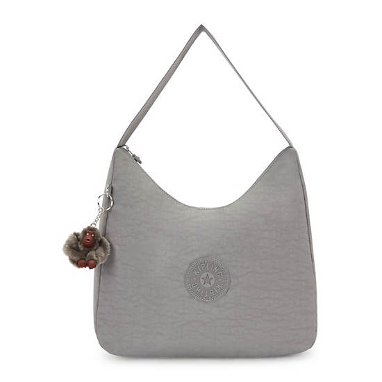 Isidora Shoulder Bag, Cloudy Grey, large