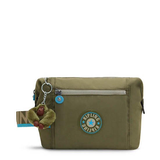 Leslie Up Toiletry Bag, Hiker Green, large