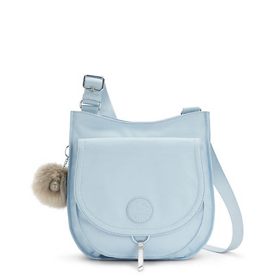 Aryana Crossbody Bag, Shy Blue Shimmer, large