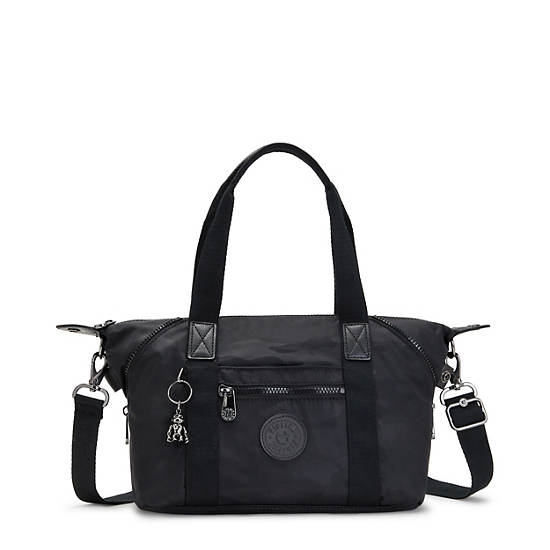Art Mini Shoulder Bag, Black Camo Embossed, large