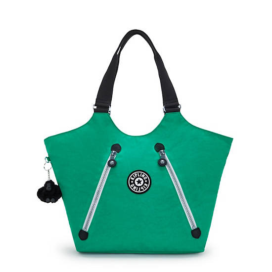 New Cicely Tote Bag, Rapid Green, large