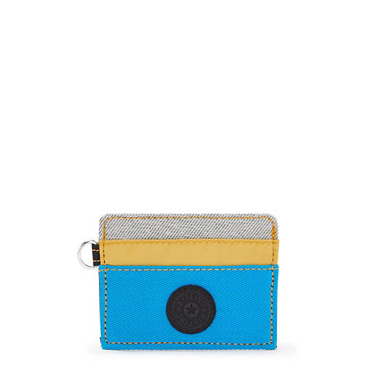 Cardy Card Holder, Perri Blue Woven, large