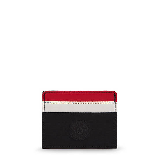 Cardy Card Holder, Black Red Block, large