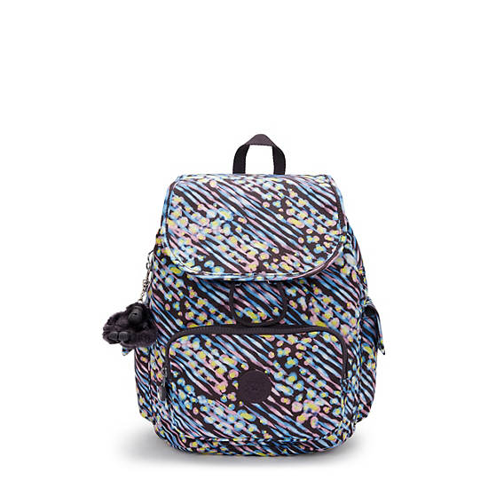 City Pack Small Printed Backpack, Undersea Lights, large