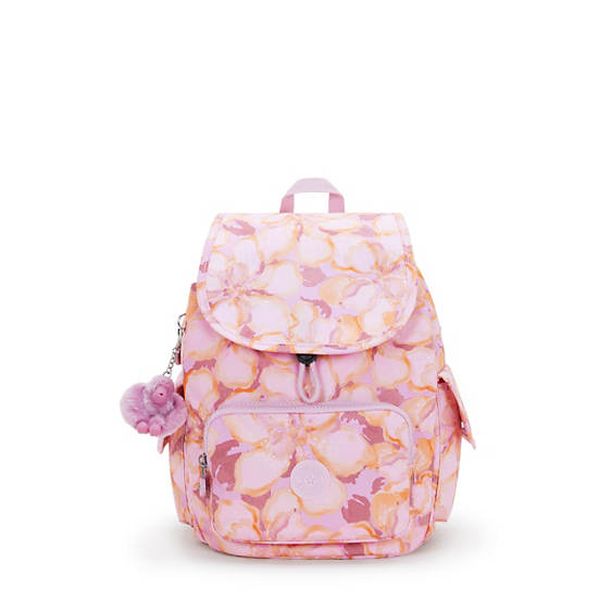 City Pack Small Printed Backpack, Floral Powder, large