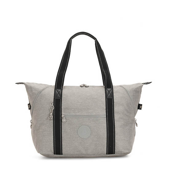 Art Medium Tote Bag, Foggy Grey, large