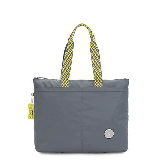 Chika 13" Laptop Tote Bag, Cool Camo Grey, large