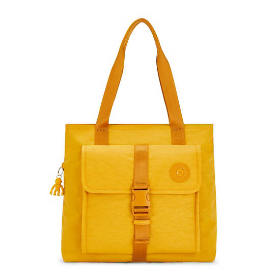 Enzo Tote Bag, Rapid Yellow M, large