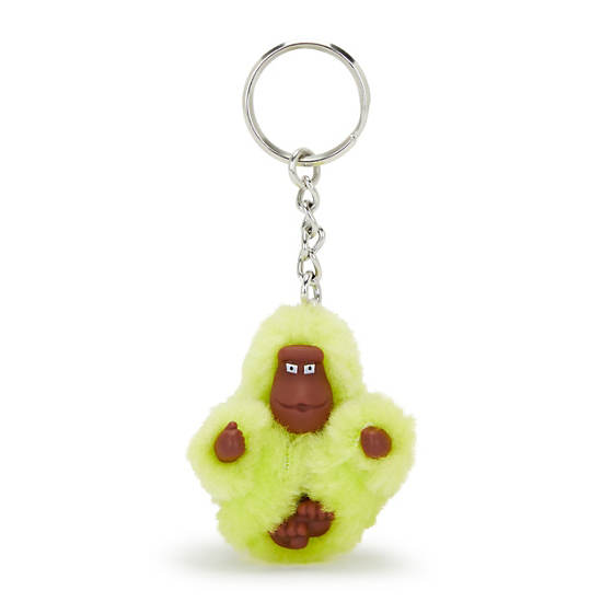 Sven Extra Small Monkey Keychain, Tennis Lime, large