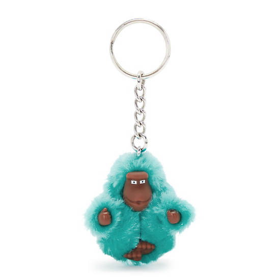 Sven Extra Small Monkey Keychain, Peacock Teal, large