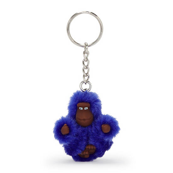 Sven Extra Small Monkey Keychain, Electric Blue, large