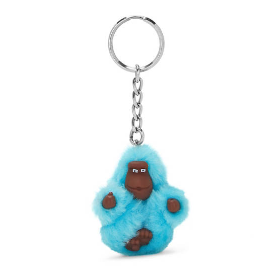 Sven Extra Small Monkey Keychain, Sea Blue, large